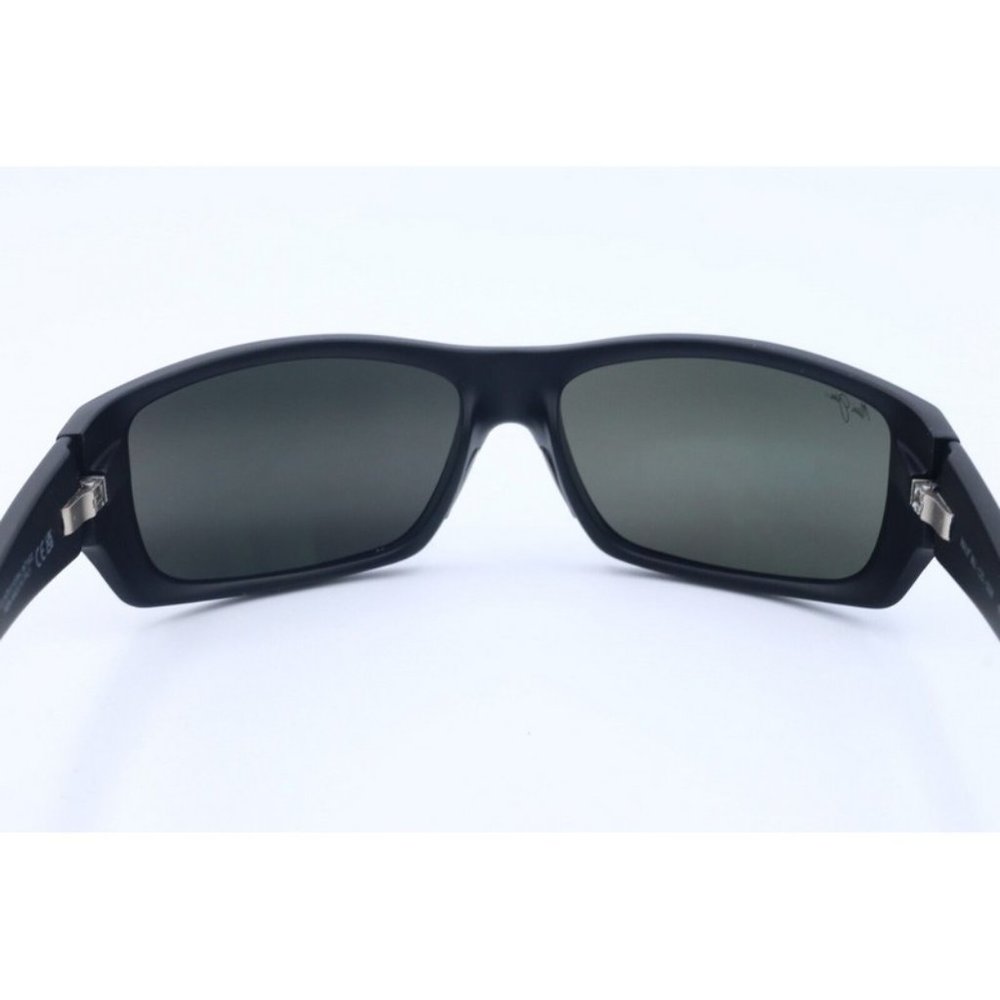 Maui Jim Wassup MJ 123-02W Sunglasses Matte Black Woodgrain Neutral Grey NEW - Picture 6 of 7
